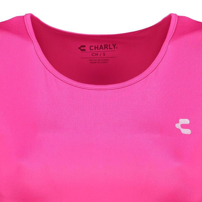 Playera charly fitness rosa para mujer 5034011030