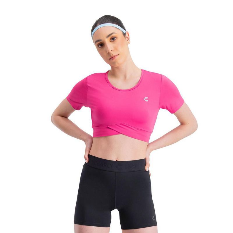 Playera charly fitness rosa para mujer 5034011030