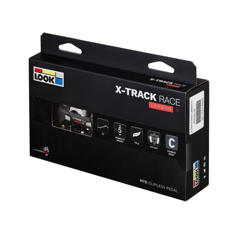 Pedales para bicicleta MTB LOOK X-Track Race Carbon Ti Clipless