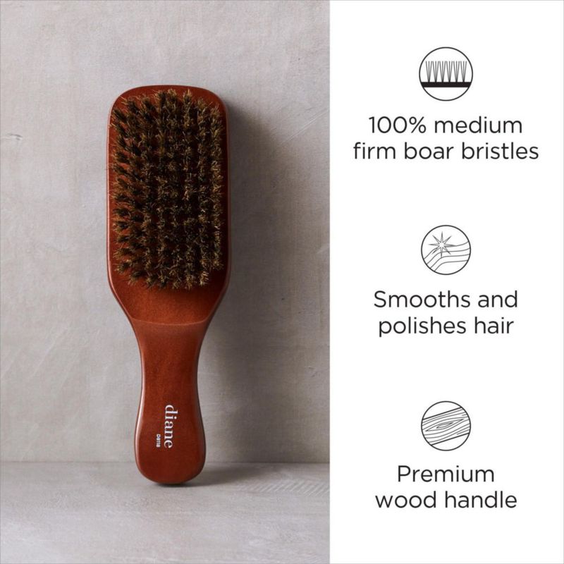 Cepillo para Cabello Diane Club Wave de Cerdas de Jabalí Media