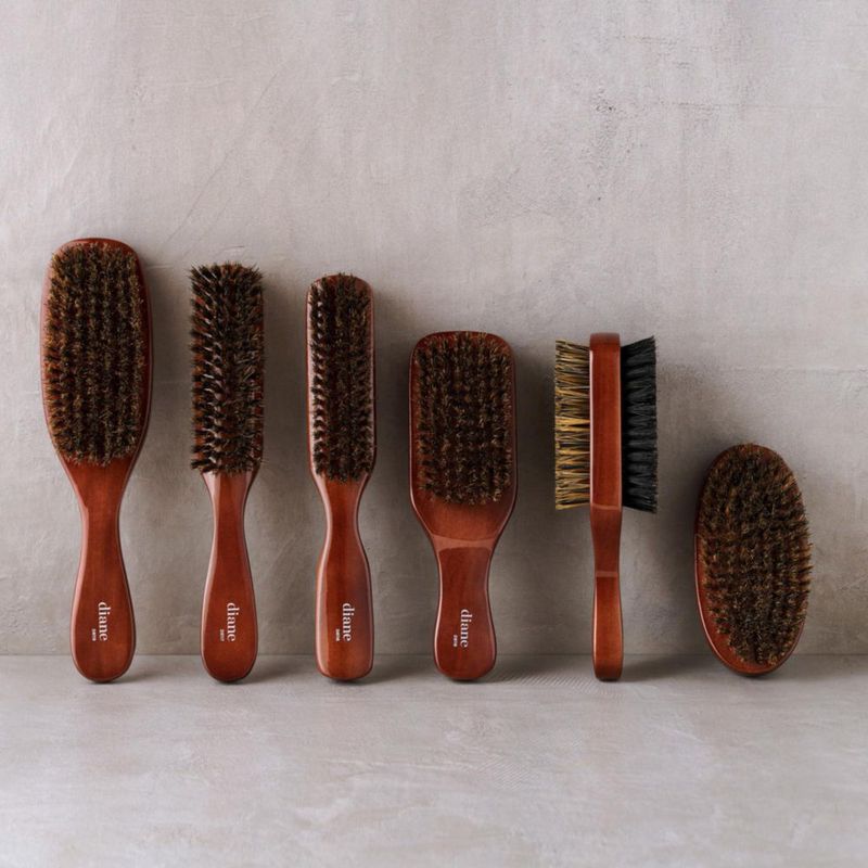 Cepillo para Cabello Diane Club Wave de Cerdas de Jabalí Media