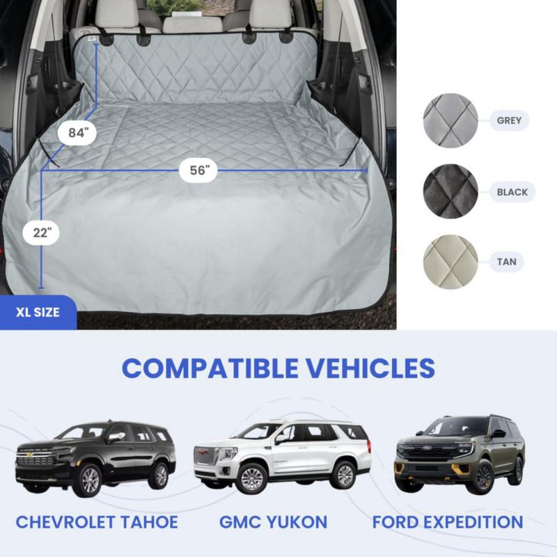 Revestimiento de Carga para SUV 4Knines Negro XL Impermeable K9‑Shield