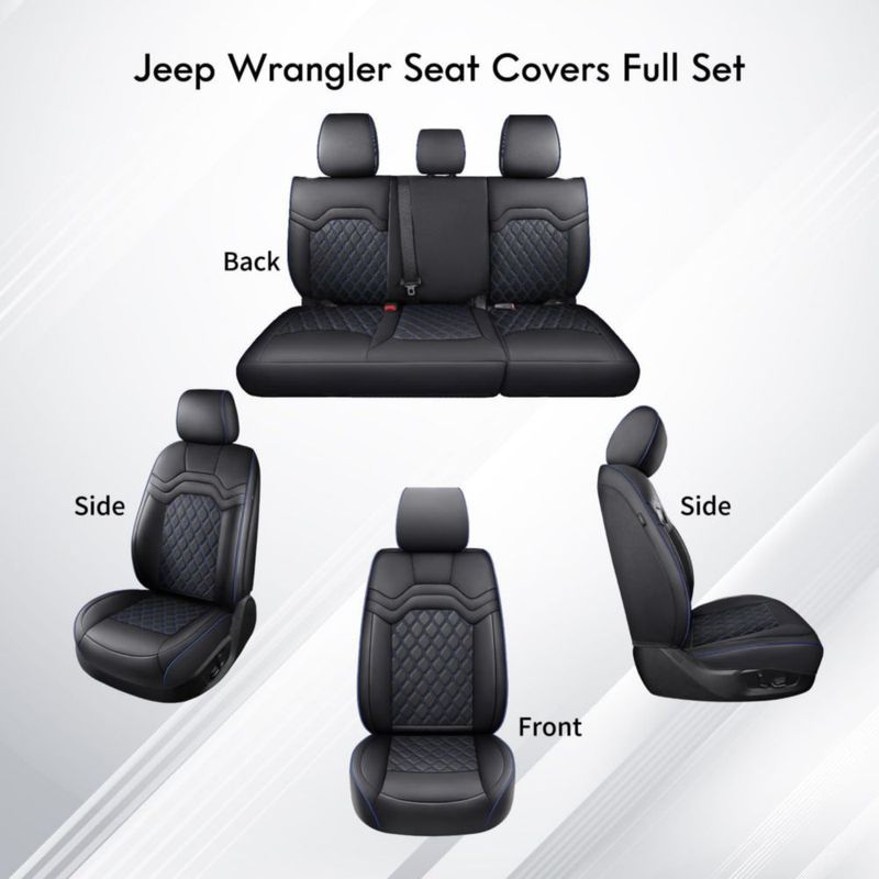 Fundas de Asiento Huidasource para Jeep Wrangler JL 4 Puertas – Impermeables