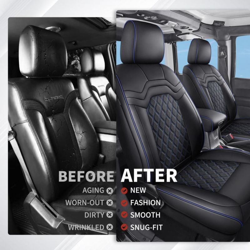 Fundas de Asiento Huidasource para Jeep Wrangler JL 4 Puertas – Impermeables