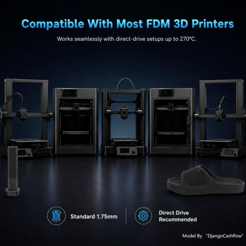 Filamento 3D Siraya Tech Flex TPU Air 1 kg Negro