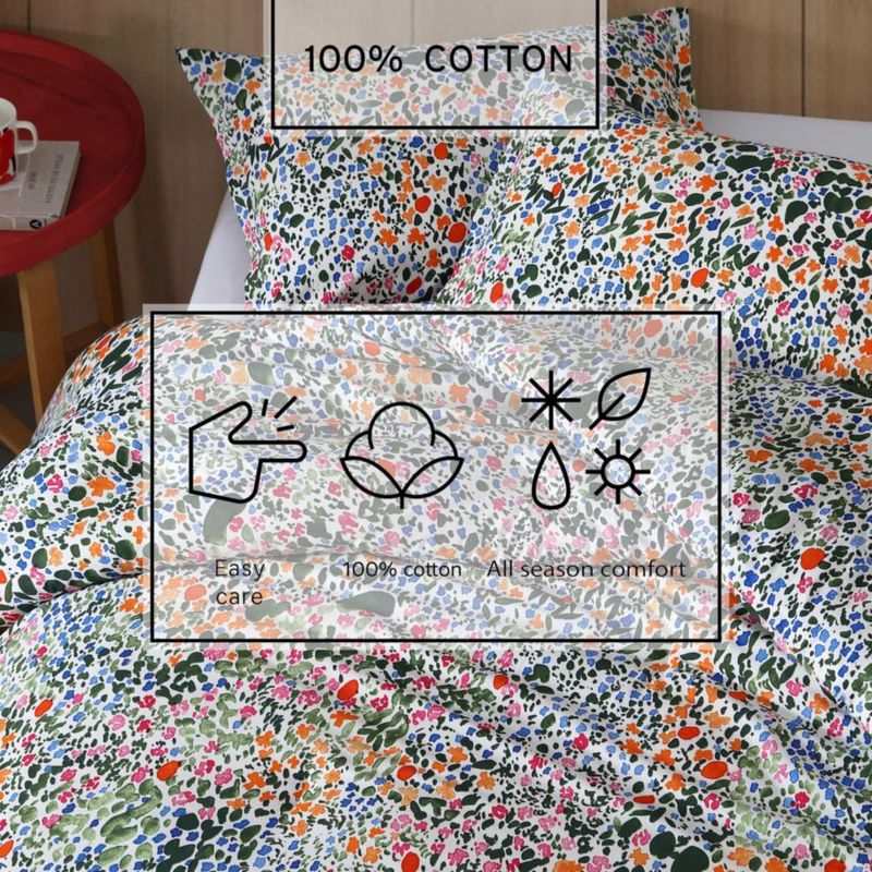 Juego de Edredón MARIMEKKO King 270 × 234 cm Algodón Percal