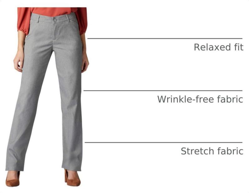 PANTALONES Lee Corte Relajado Pierna Recta 16 Gris Ceniza Jaspeado