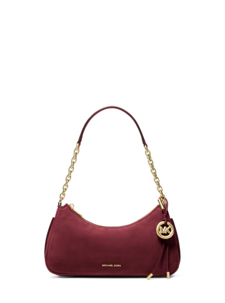 Bolso Michael Kors Nolita Mediano Rojo profundo de Nubuck