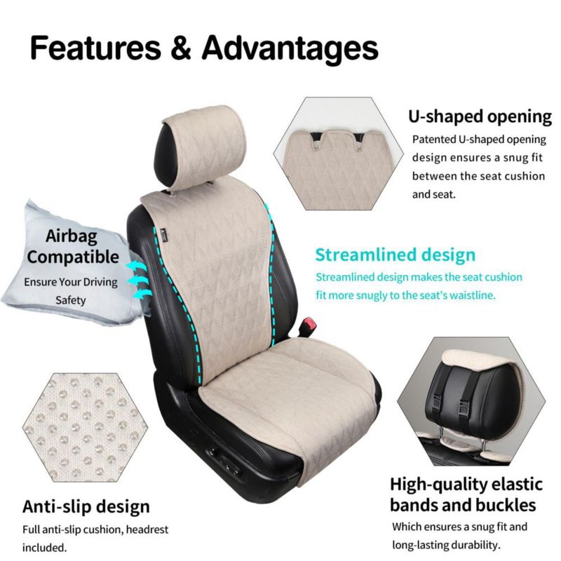 Funda de Asiento Leader Accessories Talla M Negra