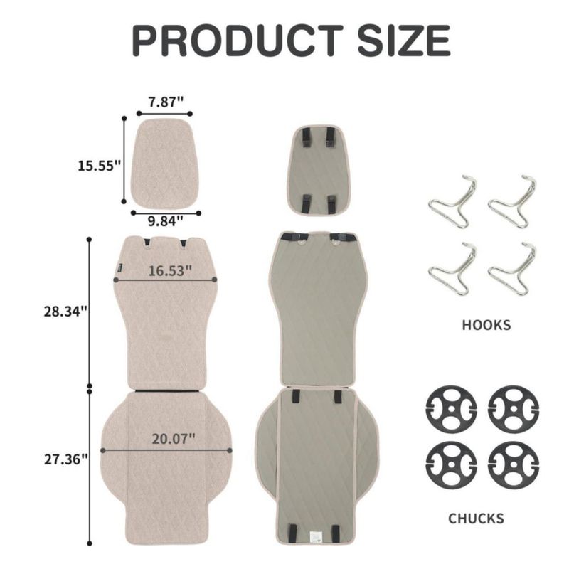 Funda de Asiento Leader Accessories Talla M Negra