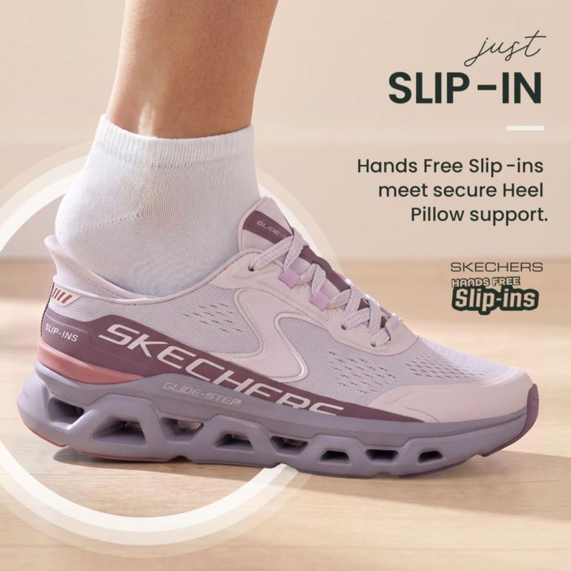 Zapatillas Skechers Glide-Step Altus Lavanda para mujer - Talla 10