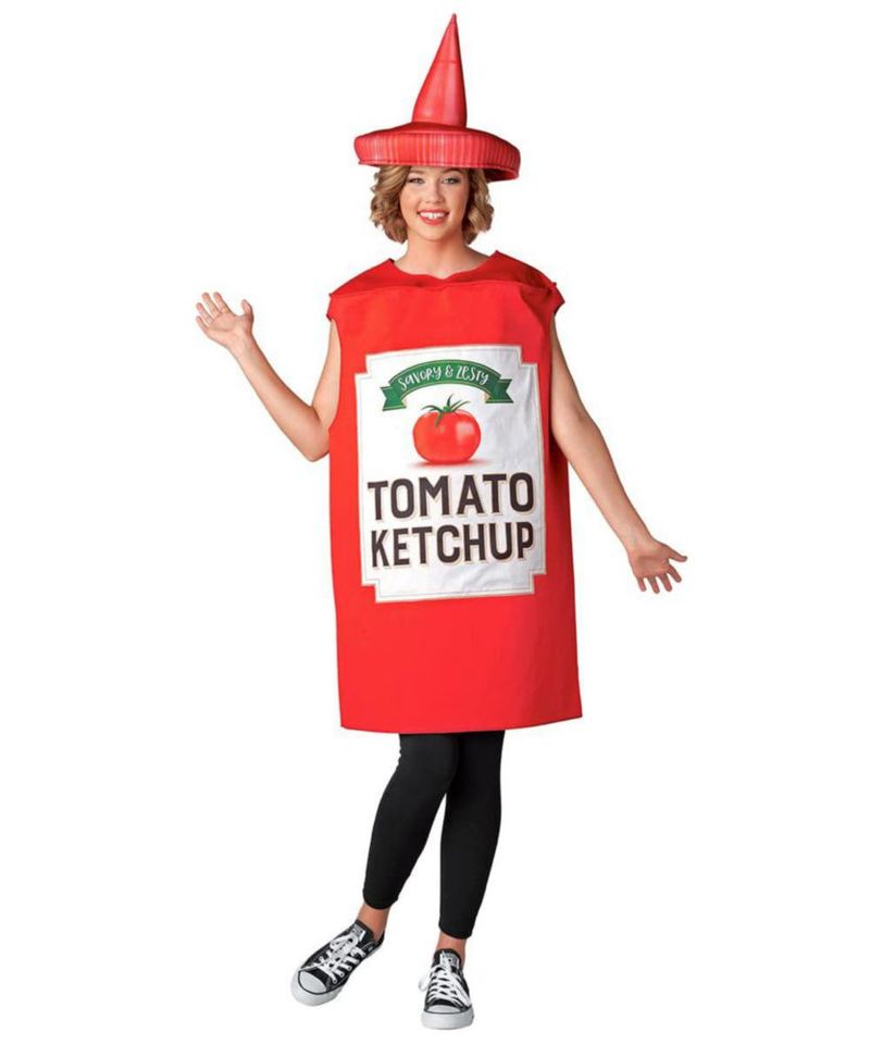 Disfraz Seasons Ketchup para Adultos Talla Única Poliéster