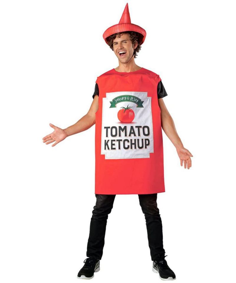 Disfraz Seasons Ketchup para Adultos Talla Única Poliéster