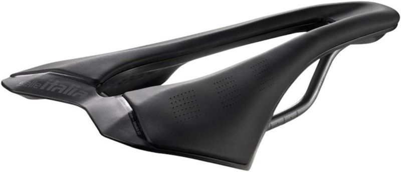 Silla de bicicleta Selle Italia 130x242 mm negra con tija de acero hueco