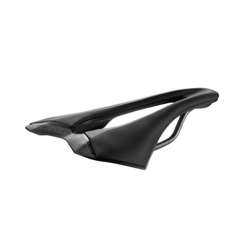 Silla de bicicleta Selle Italia 130x242 mm negra con tija de acero hueco
