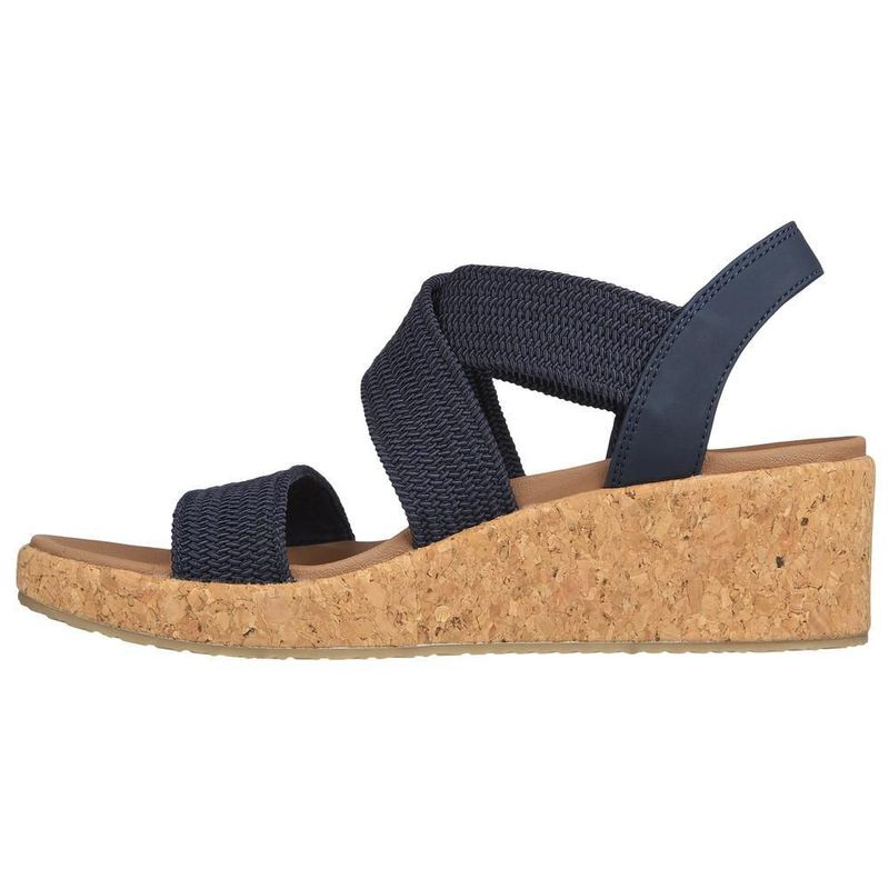 Sandalias skechers cali azul marino para mujer 119260nvy