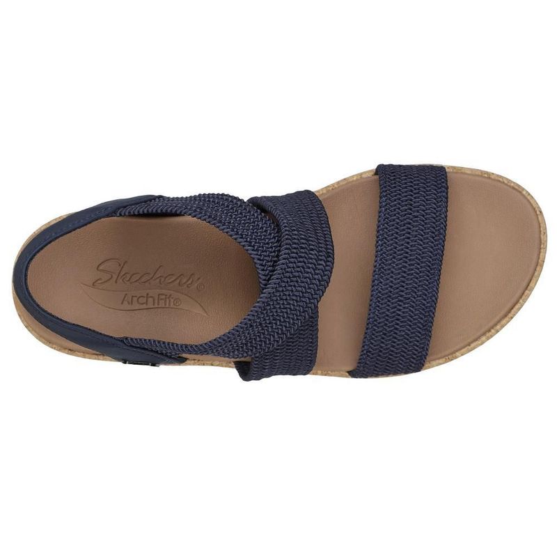 Sandalias skechers cali azul marino para mujer 119260nvy