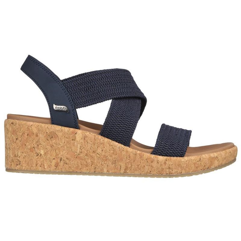 Sandalias skechers cali azul marino para mujer 119260nvy