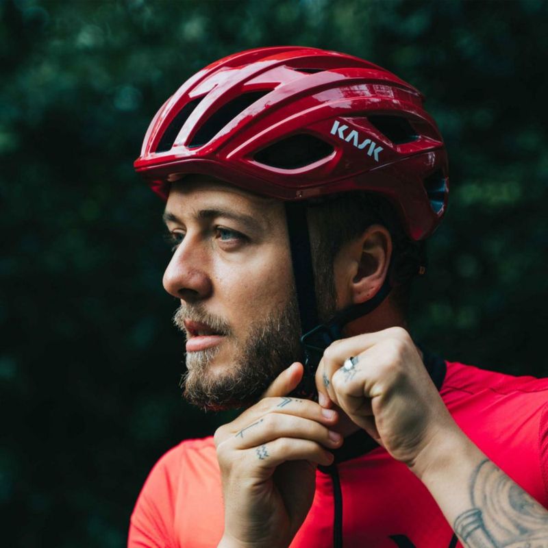 Casco Kask Mojito3 Rojo Talla Media para Ciclismo de Carretera/Grava