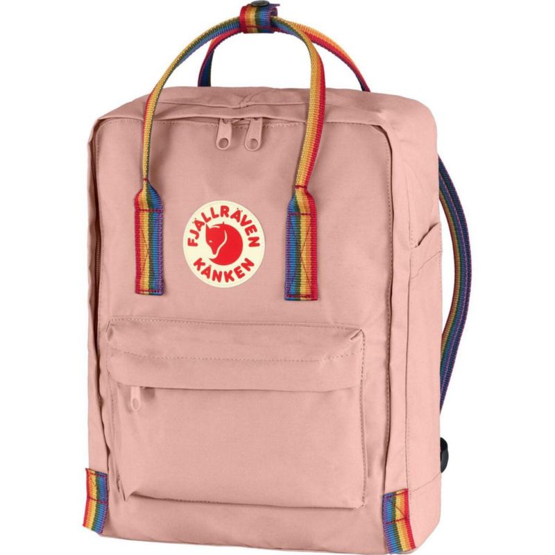Mochila Fjällräven Kanken Rainbow Chalk Rose‑Rainbow