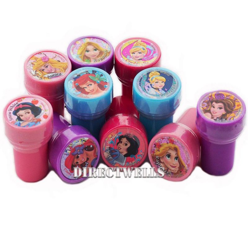 Juego de 10 estampillas Princess de 4 cm auto-tintado