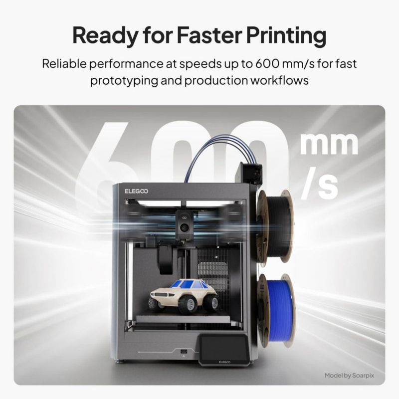 Filamento 3D ELEGOO PETG HF 175 mm Negro 1 kg