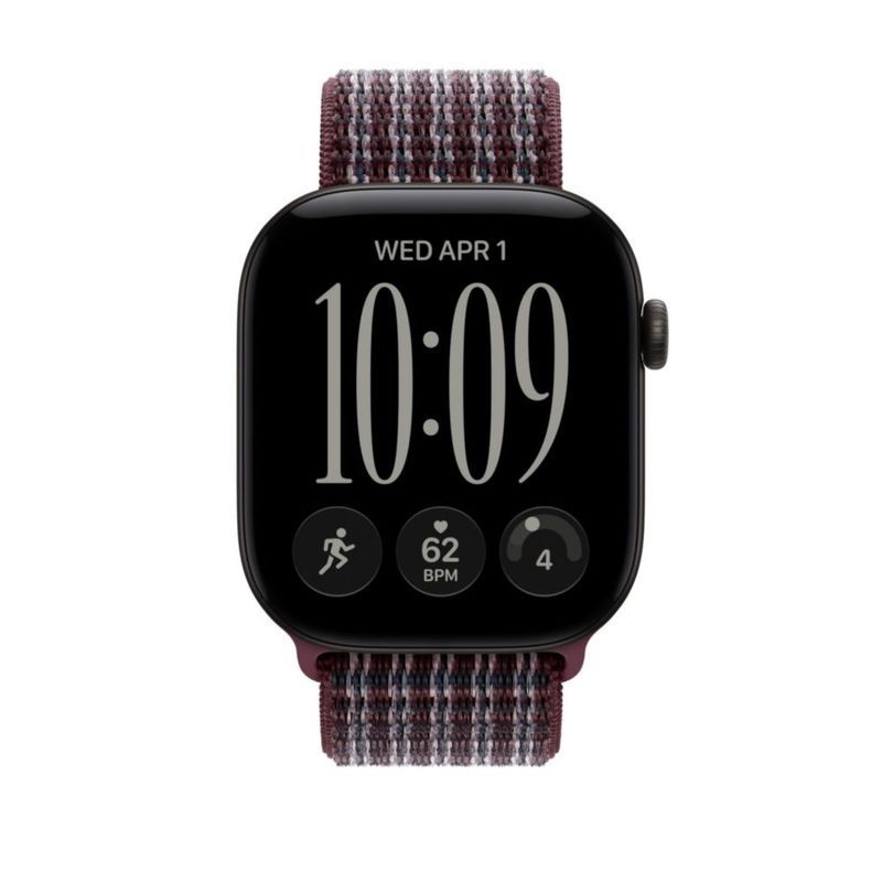 Correa Sport Loop para Apple Watch de 46 mm en burdeos a cuadros