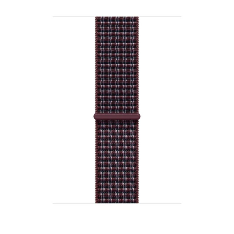 Correa Sport Loop para Apple Watch de 46 mm en burdeos a cuadros