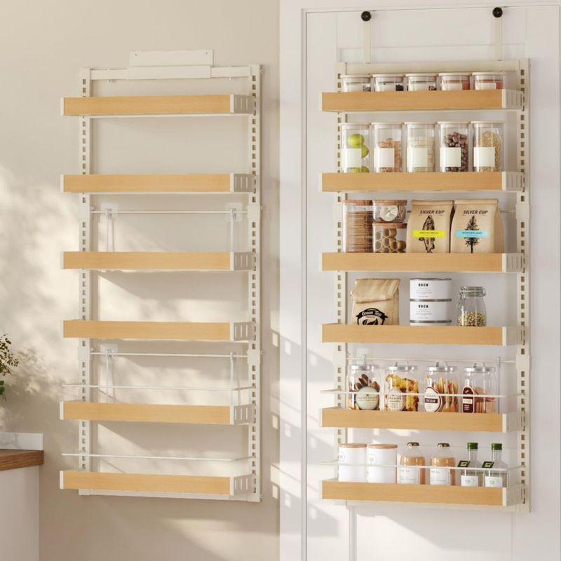 Organizador de despensa SONGMICS 41 x 16 x 140 cm 6 niveles ajustables