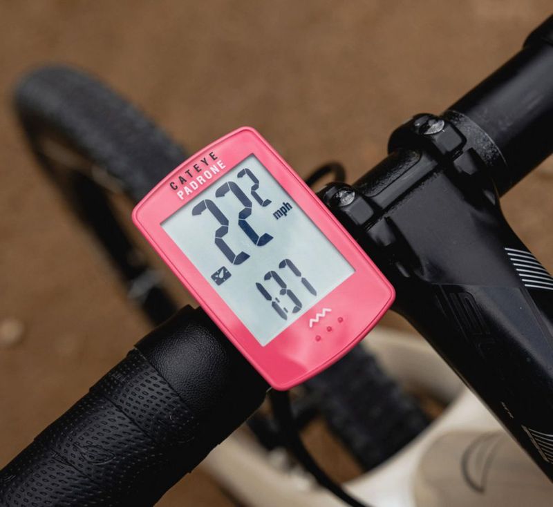 Ciclocomputador CATEYE Padrone inalámbrico rosa