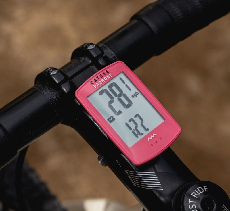 Ciclocomputador CATEYE Padrone inalámbrico rosa