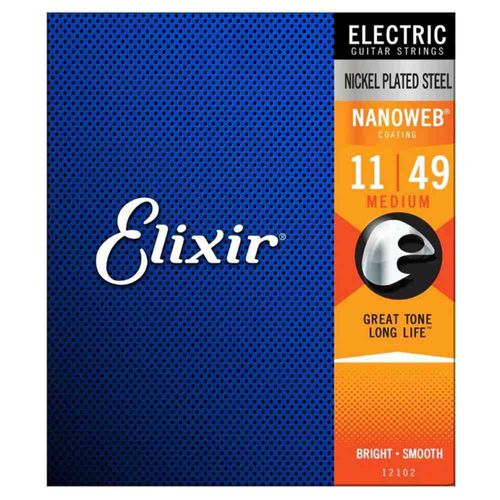 Juego de Cuerdas para Guitarra Eléctrica Nanoweb 12102 ELIXIR