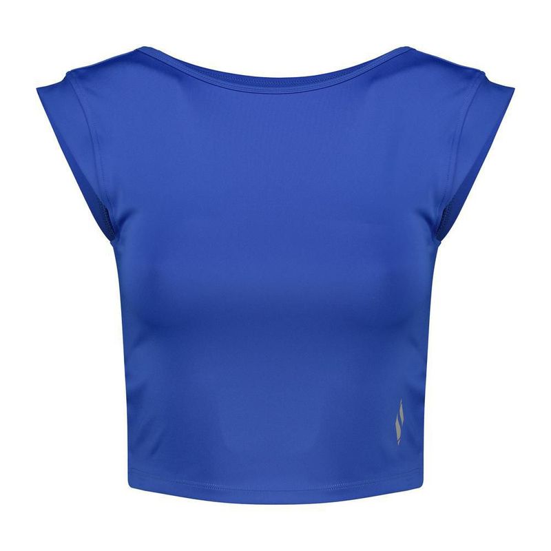 Playera skechers sport training azul para mujer awx076blw