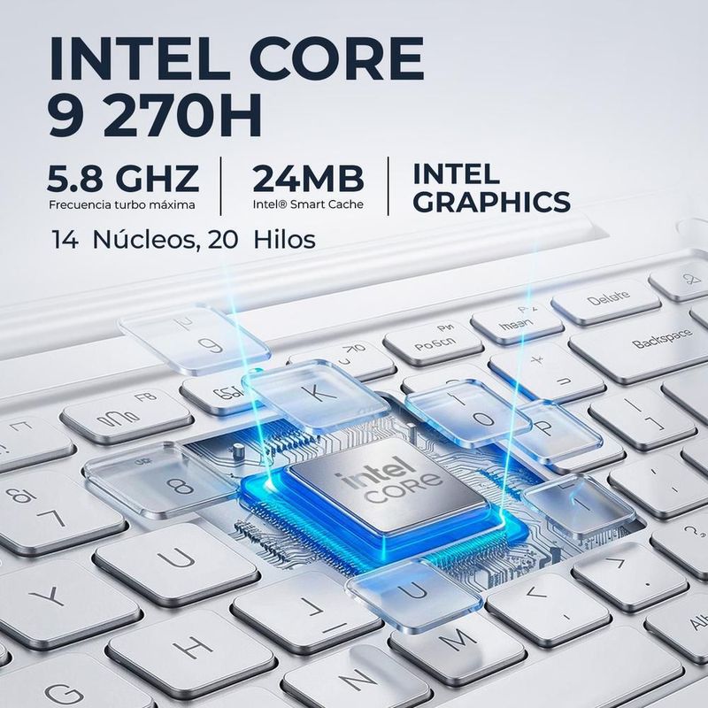 Laptop asus vivobook 16 core 9 270h 8gb 512gb pantalla 16"