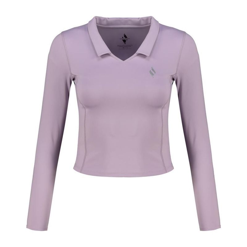 Playera manga larga skechers sport training lila para mujer awy022lil