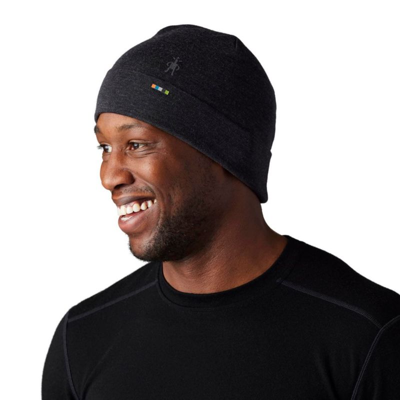 GORRO Smartwool Merino Sport 250 Carbón con Puño