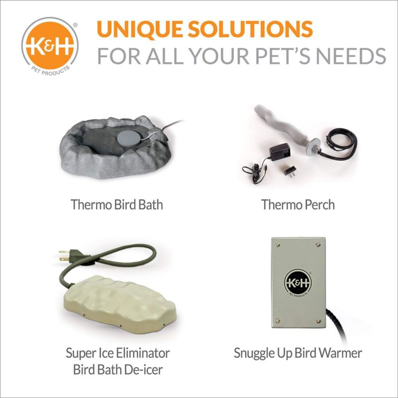 Calentador para Aves K&H Pet Products 18x10 cm Gris 110V
