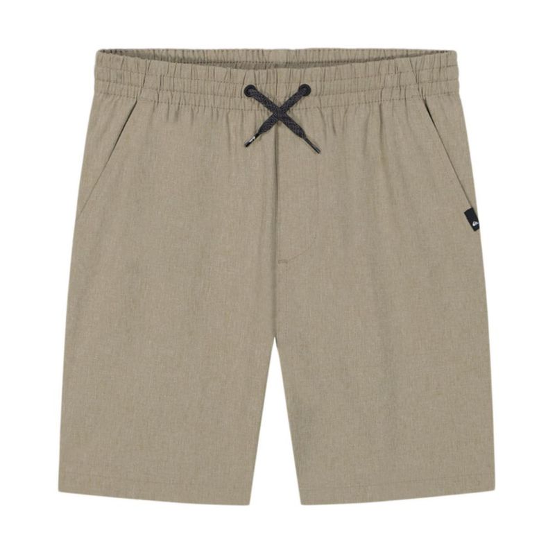 Shorts Quiksilver 10-12 Khaki Heather con cintura elástica