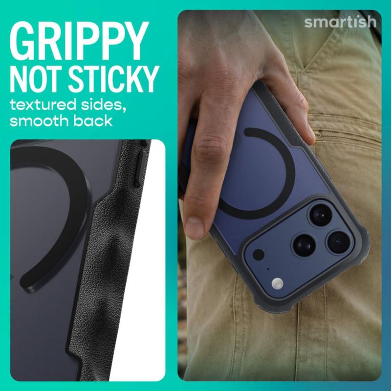 Funda Smartish para iPhone 18/17 Pro MagSafe negra