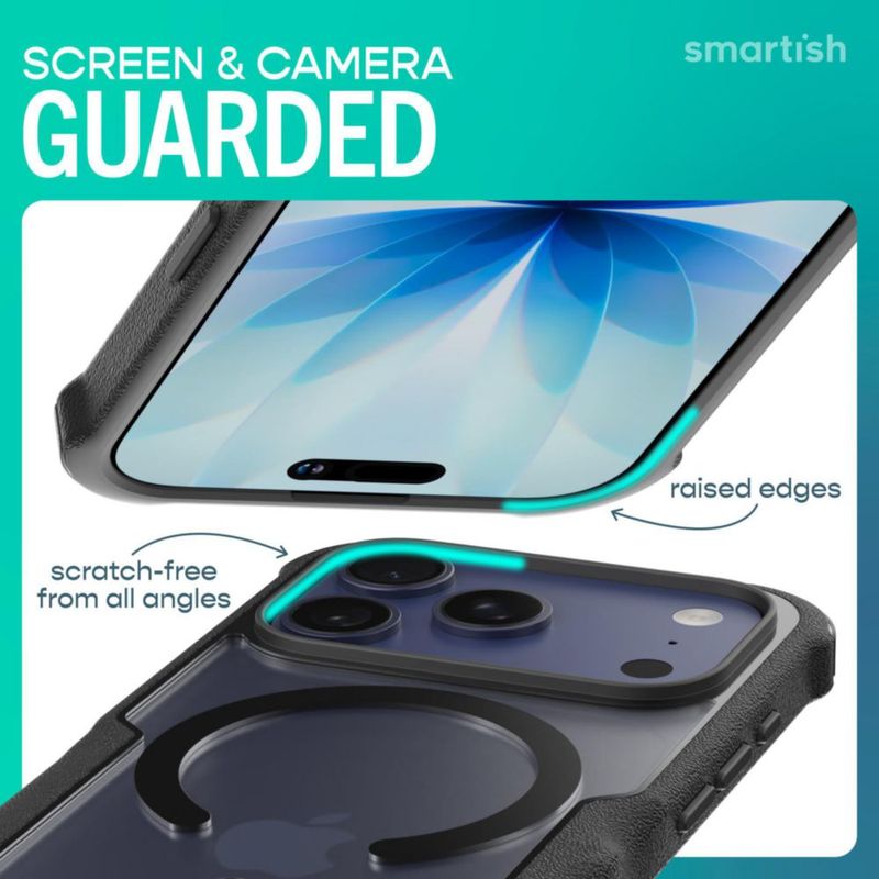 Funda Smartish para iPhone 18/17 Pro MagSafe negra