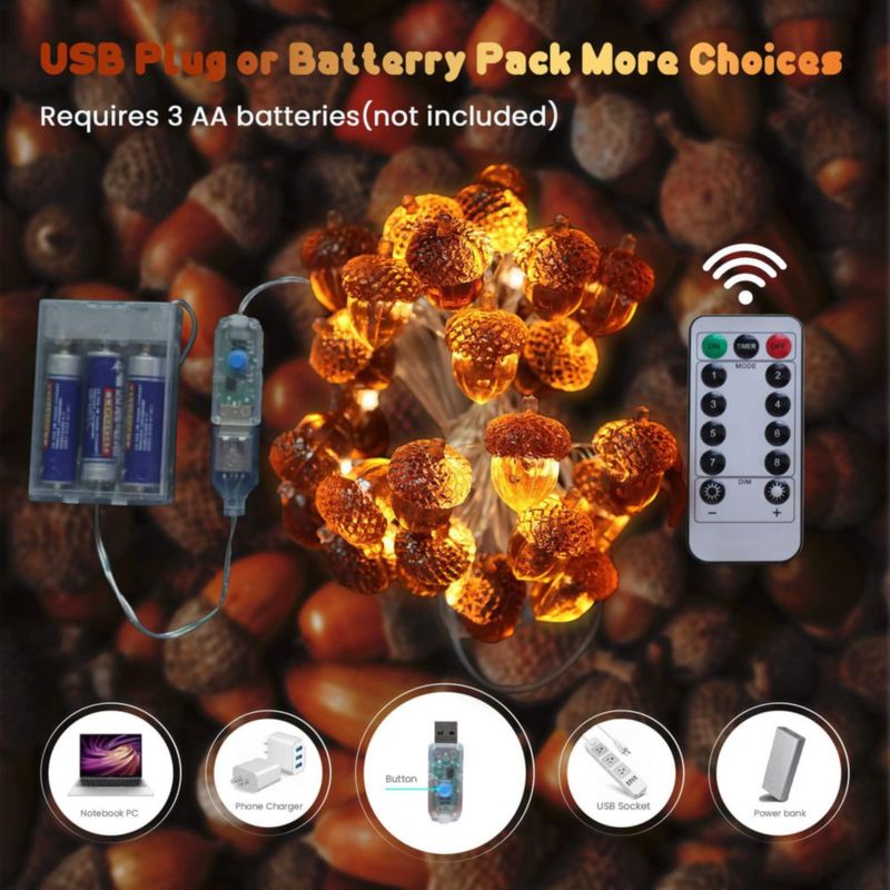 Luz de cadena Belniak 3 m 30 LED USB/Batería