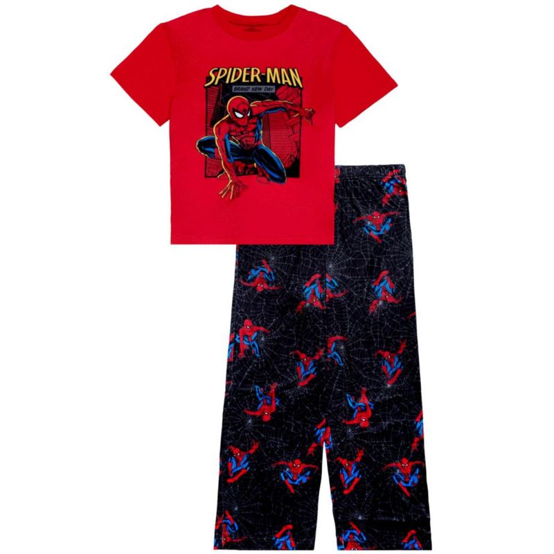 Conjunto de pijama Marvel 4T suelto de 2 piezas Spider-Man