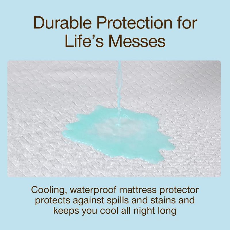 Protector de colchón Coop Home Goods Queen Ultra‑Frío Impermeable