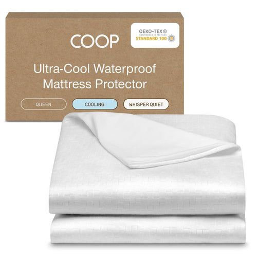 Protector de colchón Coop Home Goods Queen Ultra‑Frío Impermeable