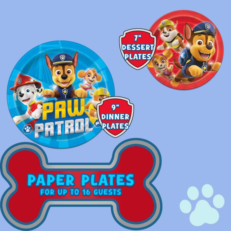 Paquete de decoración para fiesta Paw Patrol – 137 piezas – Unique