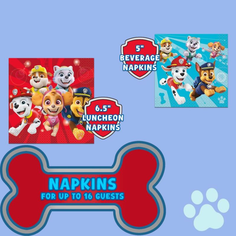 Paquete de decoración para fiesta Paw Patrol – 137 piezas – Unique
