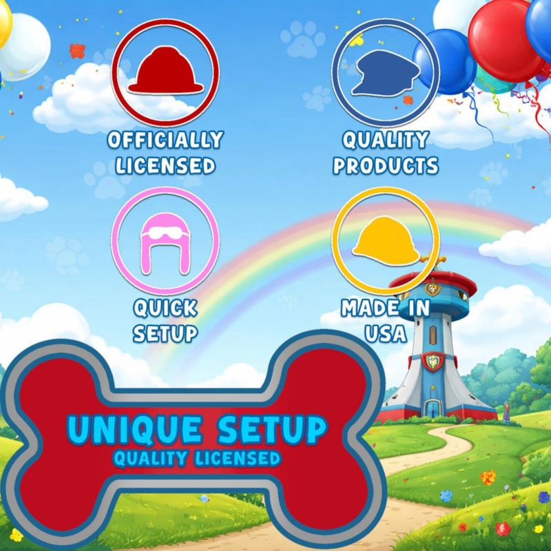 Paquete de decoración para fiesta Paw Patrol – 137 piezas – Unique