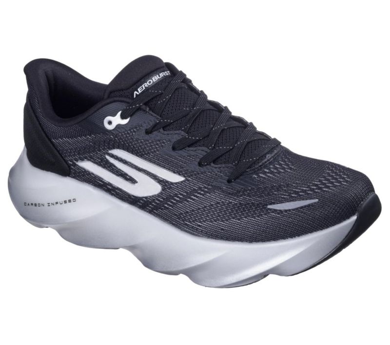 Zapatilla de running para hombre Skechers Aero Burst Negro/Blanco talla 9