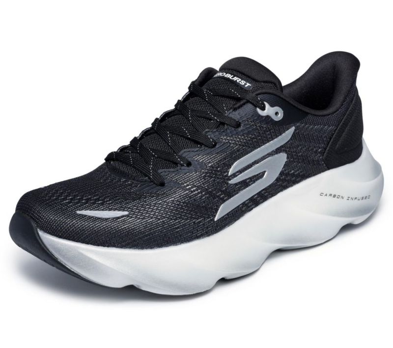 Zapatilla de running para hombre Skechers Aero Burst Negro/Blanco talla 9