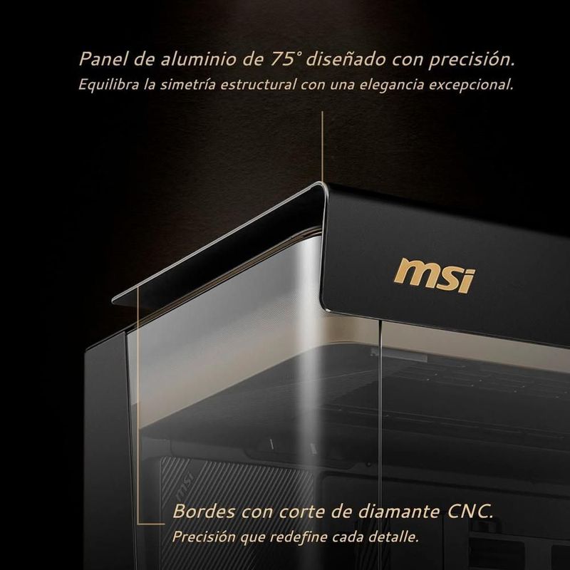 Gabinete gamer msi meg maestro 900r e-atx 3 fan argb cristal